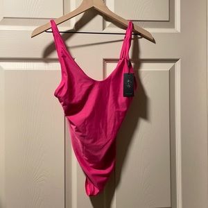 Hot pink 1pc swimsuit L